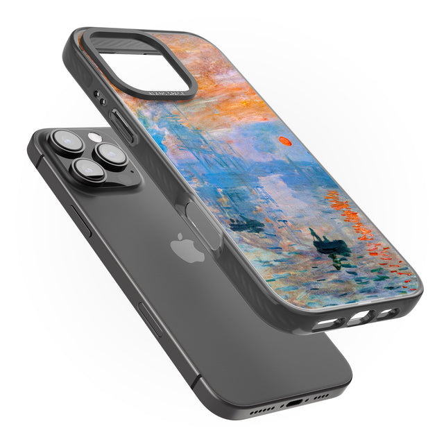 iPhone 16 Pro Max Sunset Harbor Black Impact Phone Case