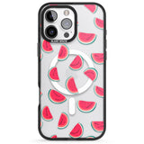 iPhone 16 Pro Max Watermelon Slices - Clear Black Impact Phone Case