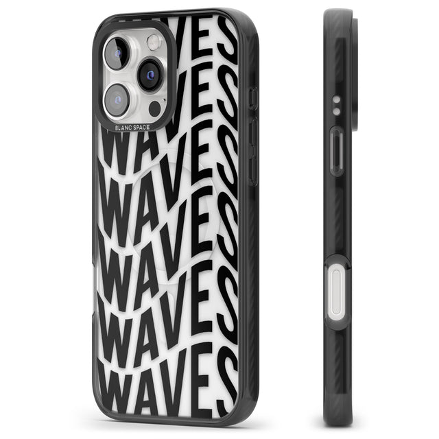 iPhone 16 Pro Max WAVES Clear Impact Phone Case + Magsafe