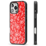 iPhone 16 Pro Max Red Bandana Black Impact Phone Case