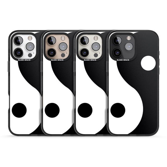 iPhone 16 Pro Max Large Yin Yang Black Impact Phone Case