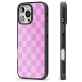 iPhone 16 Pro Max BUBBLEGUM CHECKERED Black Impact Phone Case + Magsafe