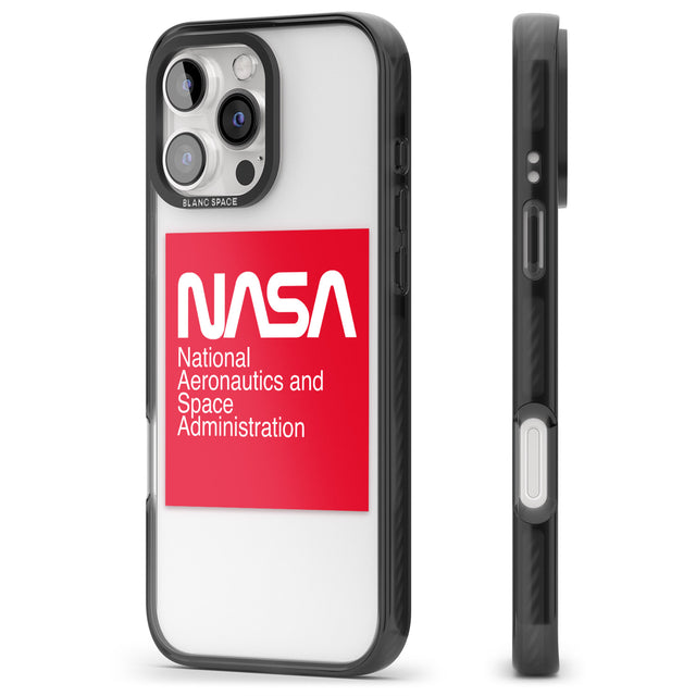 iPhone 16 Pro Max NASA The Worm Box Black Impact Phone Case