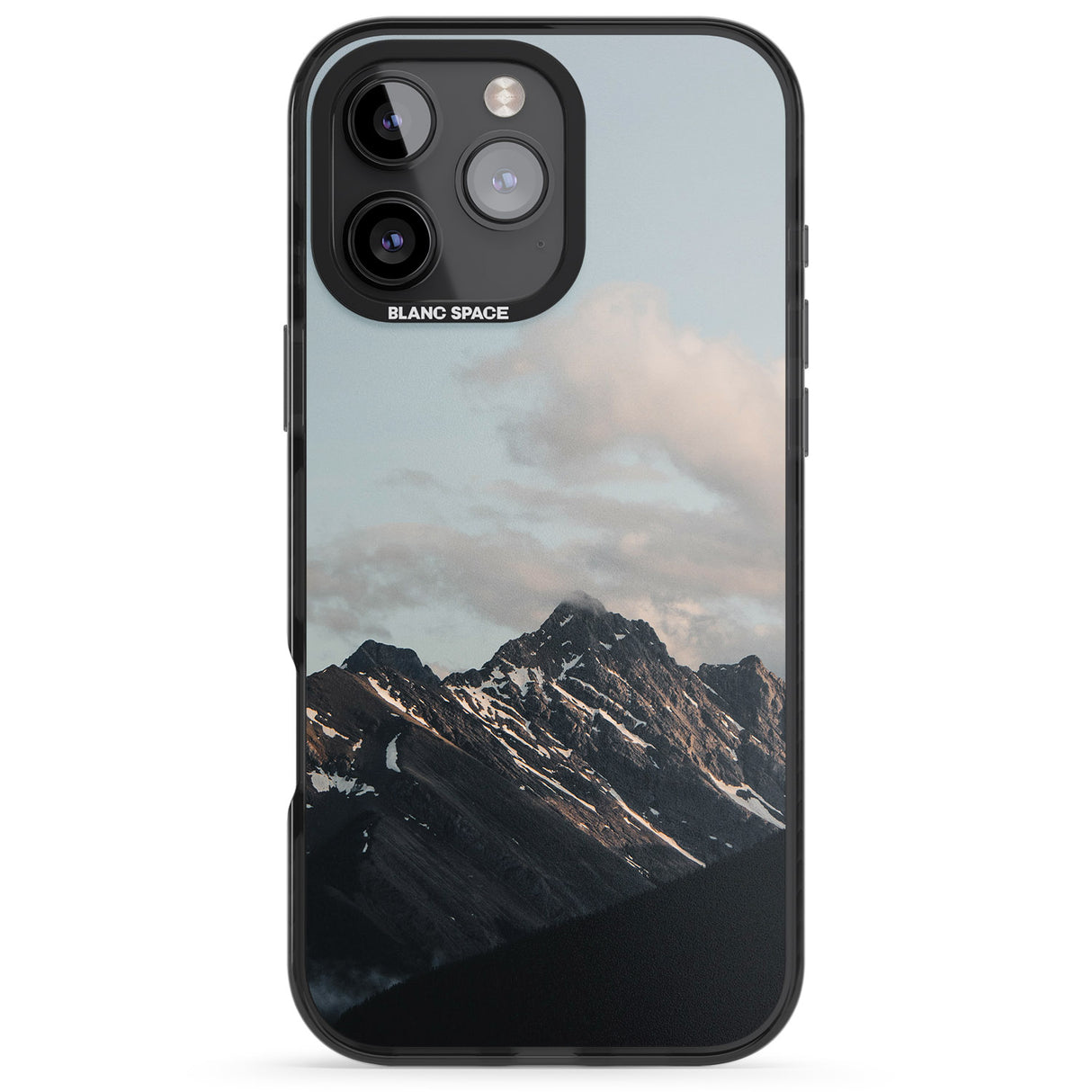 iPhone 16 Pro Max Mountain Range Photograph Black Impact Phone Case