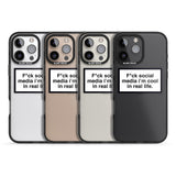 iPhone 16 Pro Max F*ck Social Media Black Impact Phone Case