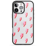 iPhone 16 Pro Max Pink Bolt Pattern Black Impact Phone Case