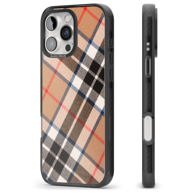 iPhone 16 Pro Max Haymarket Check Black Impact Phone Case