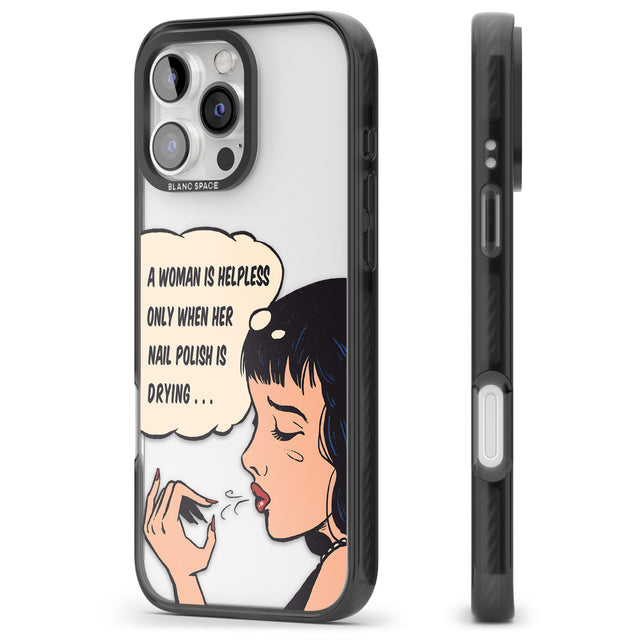 Drying Nails - Pop Art Black Impact Phone Case for iPhone 16 Pro, iPhone 16 Pro Max