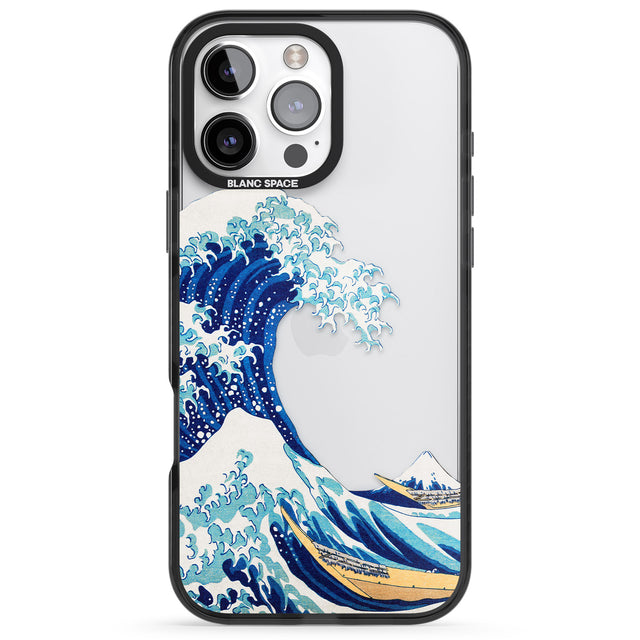 iPhone 16 Pro Max The Great Wave of Kanagawa Black Impact Phone Case