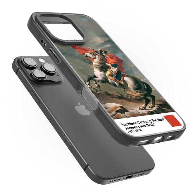 iPhone 16 Pro Max Napoleon Crossing the Alps Black Impact Phone Case