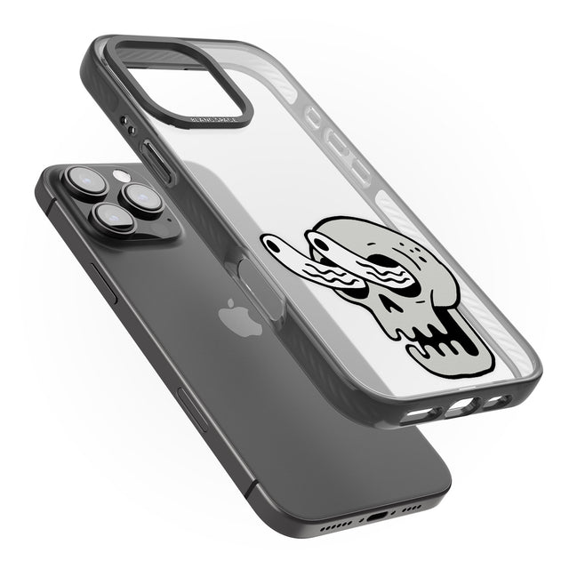 iPhone 16 Pro Max Skull Eyes Black Impact Phone Case