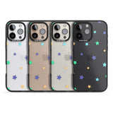 iPhone 16 Pro Max Pastel Stars Pattern Black Impact Phone Case