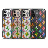 iPhone 16 Pro Max Multi Colour Stars Pattern Black Impact Phone Case