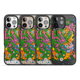 iPhone 16 Pro Max Psychedelic Jungle Dragon Black Impact Phone Case