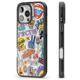 iPhone 16 Pro Max Magic Sticker Collage Black Impact Phone Case