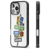 iPhone 16 Pro Max Mood Street Signs Black Impact Phone Case