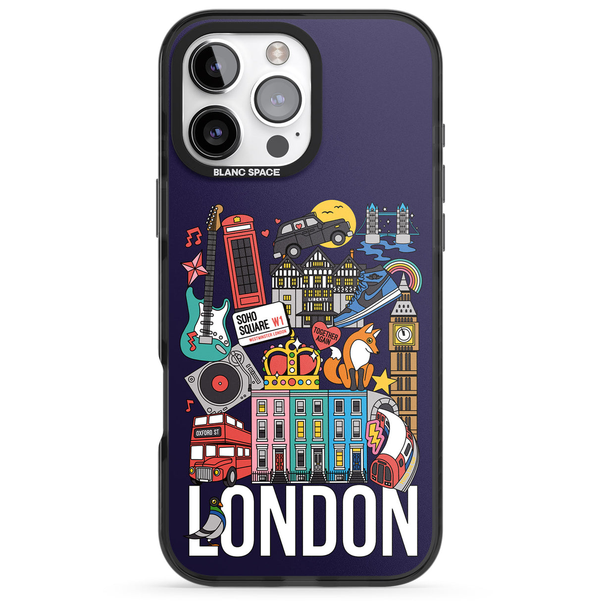 iPhone 16 Pro Max London Calling Black Impact Phone Case