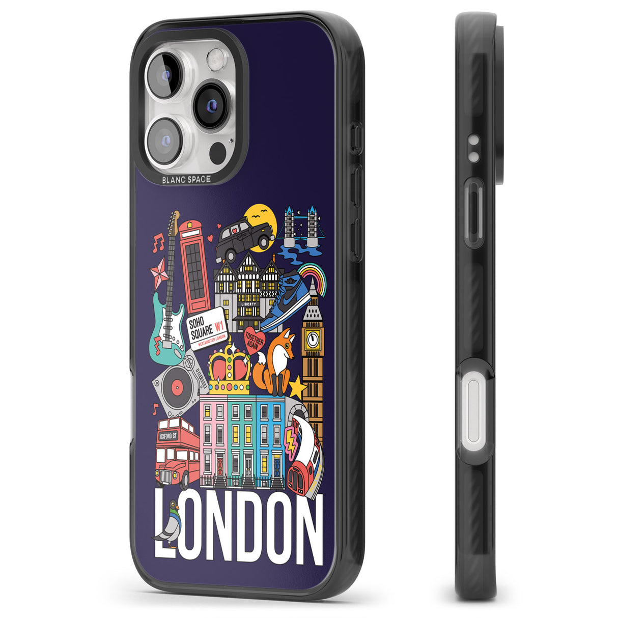 iPhone 16 Pro Max London Calling Black Impact Phone Case