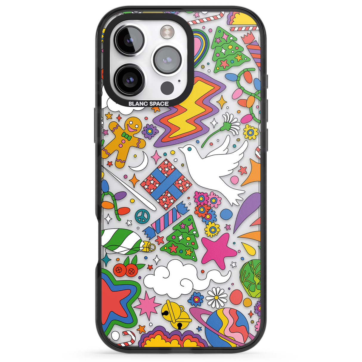 iPhone 16 Pro Max Whimsical Wonderland Black Impact Phone Case