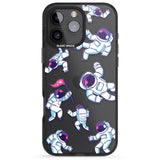 iPhone 16 Pro Max Astronaut Pattern Black Impact Phone Case