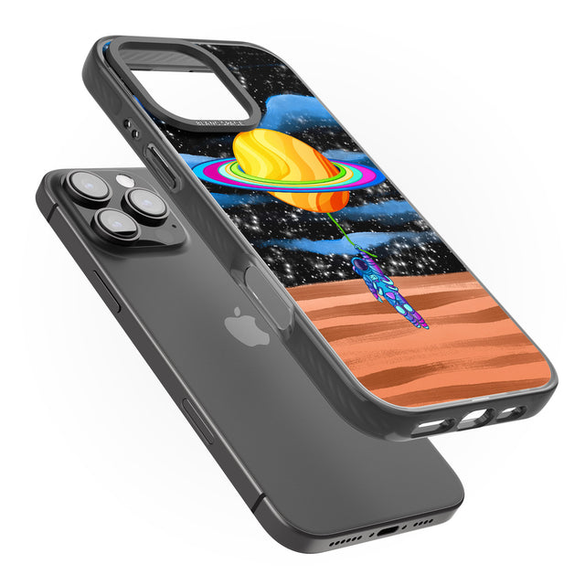 iPhone 16 Pro Max World On Helium Black Impact Phone Case