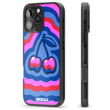 iPhone 16 Pro Max Cherry Rainbow Black Impact Phone Case