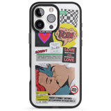 iPhone 16 Pro Max Retro Sticker Mix Black Impact Phone Case