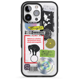 iPhone 16 Pro Max Peeled Sticker Mix Black Impact Phone Case