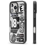 iPhone 16 Pro Max Black Sticker Mix Black Impact Phone Case