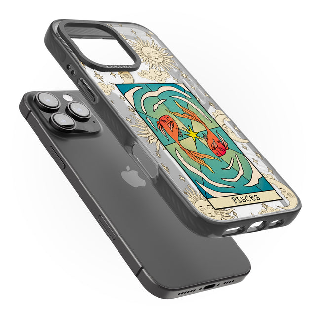 iPhone 16 Pro Max Celestial Zodiac - Pisces Black Impact Phone Case + Magsafe