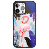 iPhone 16 Pro Max Tropical Flamingo Black Impact Phone Case