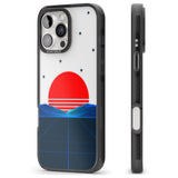 iPhone 16 Pro Max Japanese Sunset Vaporwave Black Impact Phone Case