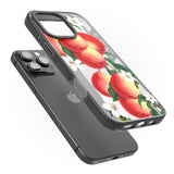 iPhone 16 Pro Max Vintage Painted Peaches Black Impact Phone Case + Magsafe