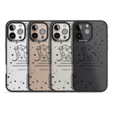 iPhone 16 Pro Max Aquarius Emblem - Transparent Design Black Impact Phone Case