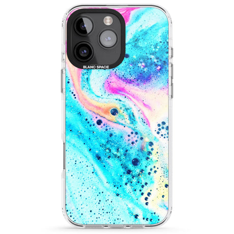 iPhone 16 Pro Max Ocean White Bath Bomb Black Impact Phone Case