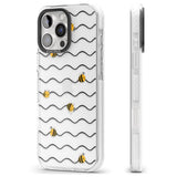 iPhone 16 Pro Max Sweet as Honey Patterns: Bees & Stripes (Clear) Black Impact Phone Case