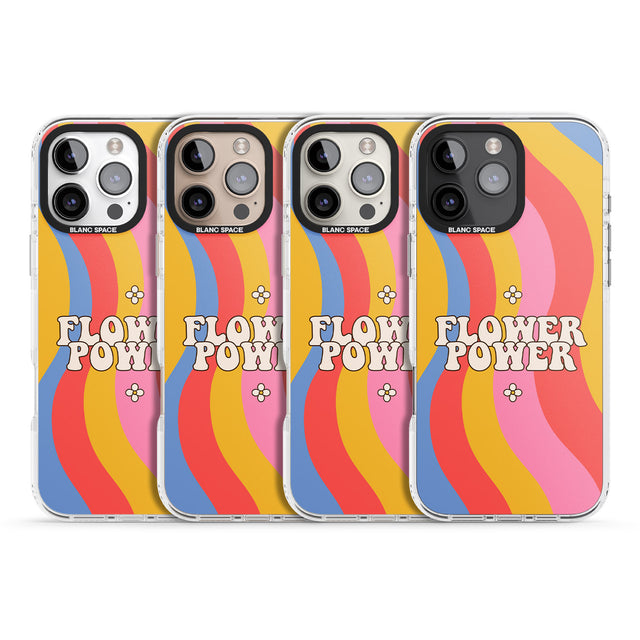 iPhone 16 Melting Flower Power Clear Impact Phone Case