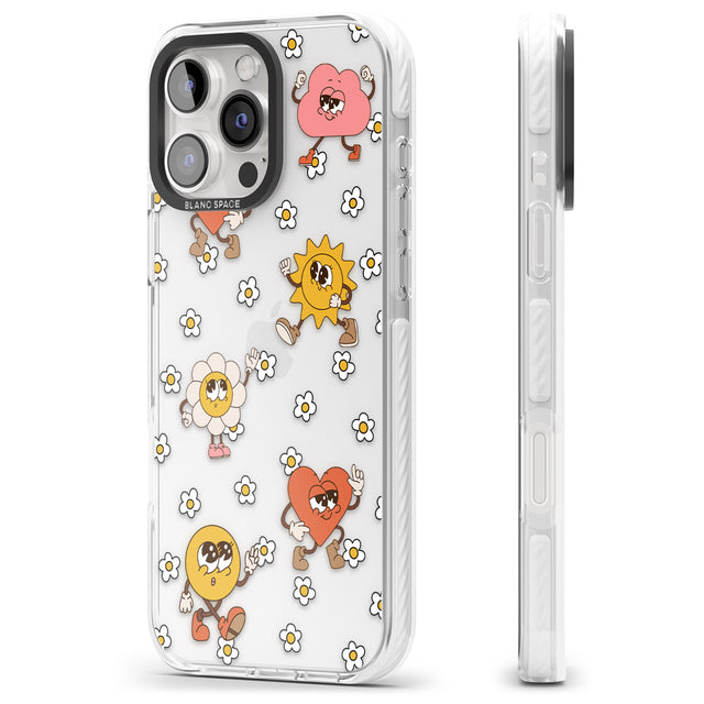 iPhone 16 Daisies & Friends Clear Impact Phone Case