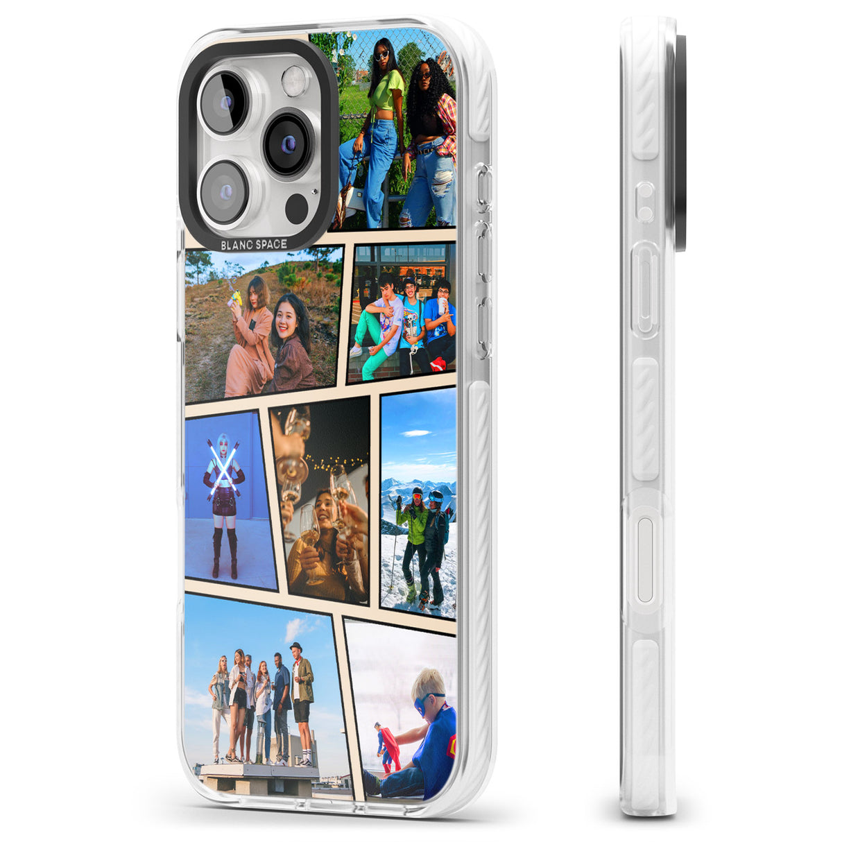 iPhone 16 Pro Max Comic Strip Photo Black Impact Phone Case