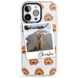 iPhone 16 Pro Max Personalised Personalised Golden Doodle - Dog Photo Black Impact Phone Case