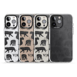 iPhone 16 Pro Max Personalised Tiger Silhouettes Black Impact Phone Case