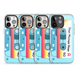 iPhone 16 Pro Max Personalised Sporty Cassette Black Impact Phone Case