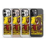 iPhone 16 Pro Max Personalised Queen of Pentacles Tarot Card - Colour Black Impact Phone Case