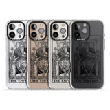 iPhone 16 Pro Max Personalised The Emperor Tarot Card - Transparent Black Impact Phone Case