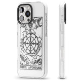 iPhone 16 Pro Max Personalised Wheel of Fortune Tarot Card - Transparent Black Impact Phone Case