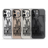 iPhone 16 Pro Max Personalised The Magician Tarot Card - Transparent Black Impact Phone Case