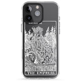 iPhone 16 Pro Max Personalised The Empress Tarot Card - White Transparent Black Impact Phone Case