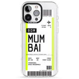 iPhone 16 Pro Max Personalised Mumbai Boarding Pass Black Impact Phone Case