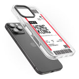 iPhone 16 Pro Max Personalised Hong Kong Boarding Pass Black Impact Phone Case