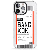 iPhone 16 Pro Max Personalised Bangkok Boarding Pass Black Impact Phone Case